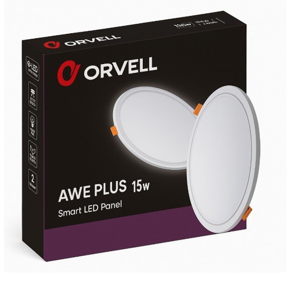 Orvell AWE PLUS 15W Smart LED Panel Light